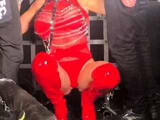 Foot Fetish Blonde Blowjobs and Red Lingerie
