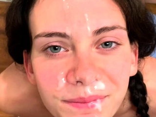 Great amateur video of Brunette POV oral sex