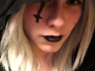 Sexy Emo CD plays with herself