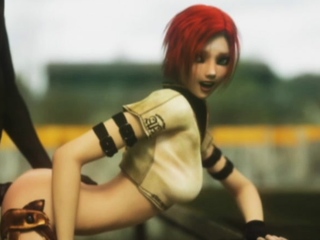 3D Monster Fucks a Hot Redhead!