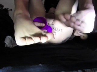 FUCKING MY HUGE PURPLE DILDO TWINK SLUT STYLE